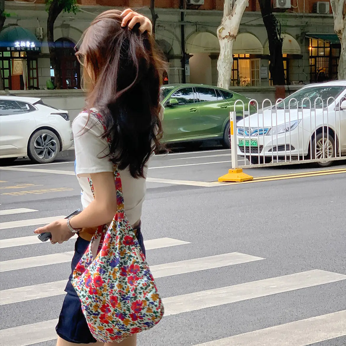 Celebrity Style Floral Bag Student Shoulder Crossbody - Image 13