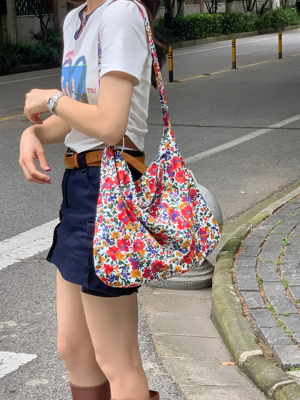 Celebrity Style Floral Bag Student Shoulder Crossbody — feature 10