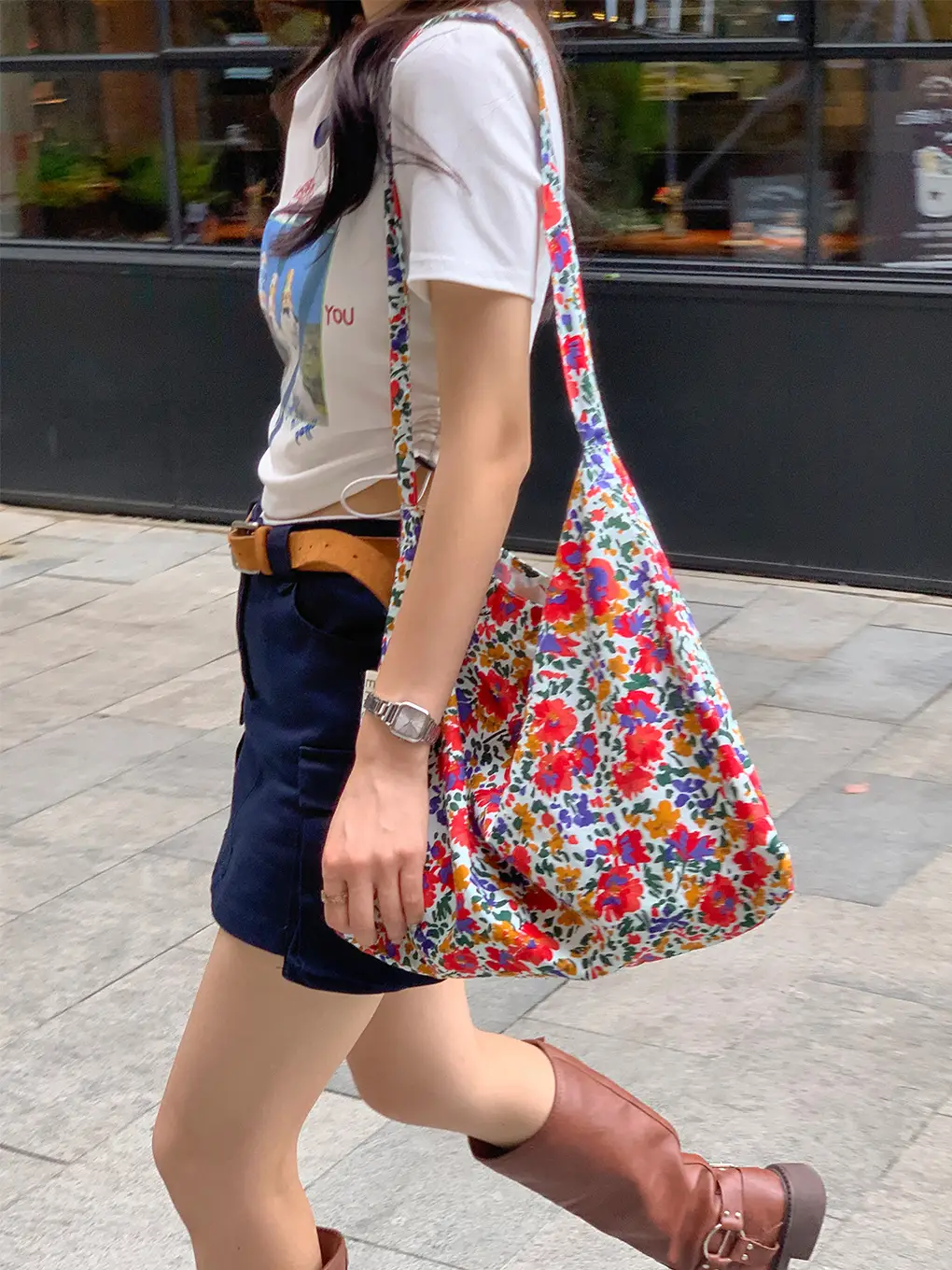 Celebrity Style Floral Bag Student Shoulder Crossbody — feature 9