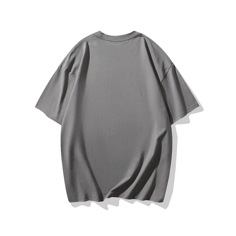 Men Cotton Loose T-Shirt Brown A Generation - Image 6