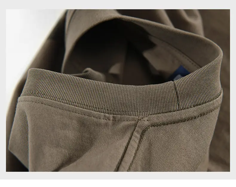 Men Cotton Loose T-Shirt Brown A Generation — feature 15