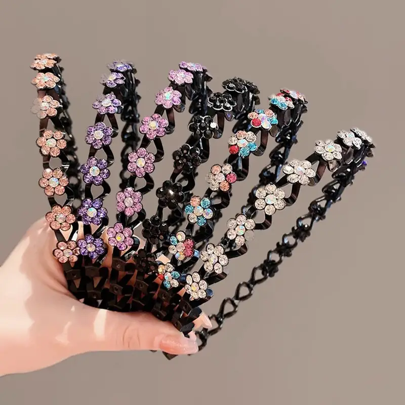 Women's Rhinestone Pearl Hairband with High-End Hairpin - Image 8