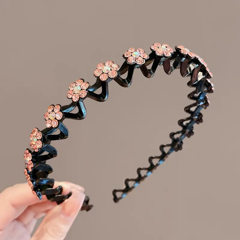 Women's Rhinestone Pearl Hairband with High-End Hairpin - Image 2