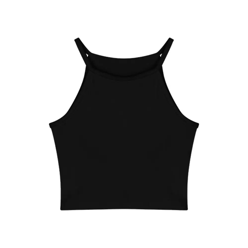 Women's Black Hot Girl Hanging Neck Vest 2025 Summer Slim Fit - Image 8