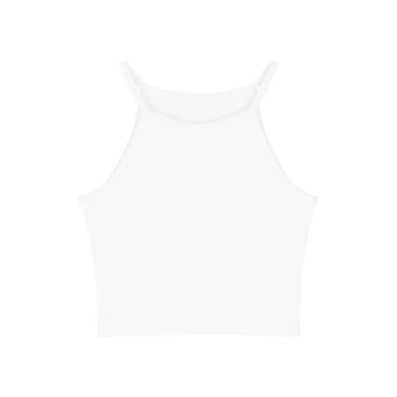 Women's Black Hot Girl Hanging Neck Vest 2025 Summer Slim Fit - Image 2