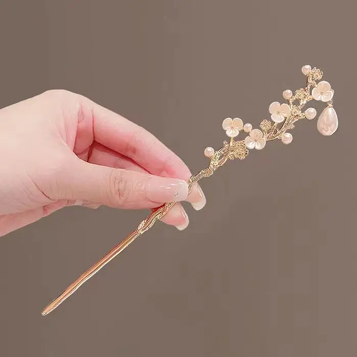 Ancient Plum Flower Hairpin for Women - Image 2