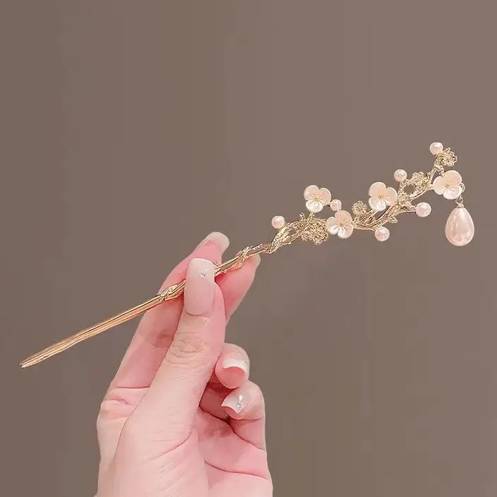Ancient Plum Flower Hairpin for Women - Image 3