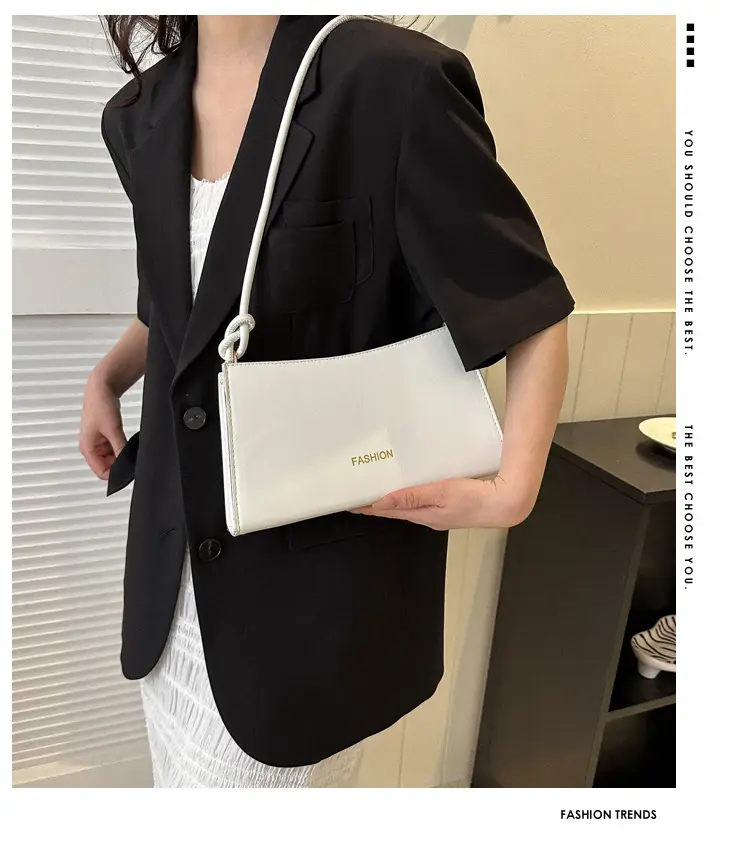 Beige Faux Leather Shoulder Bag for Women — feature 1