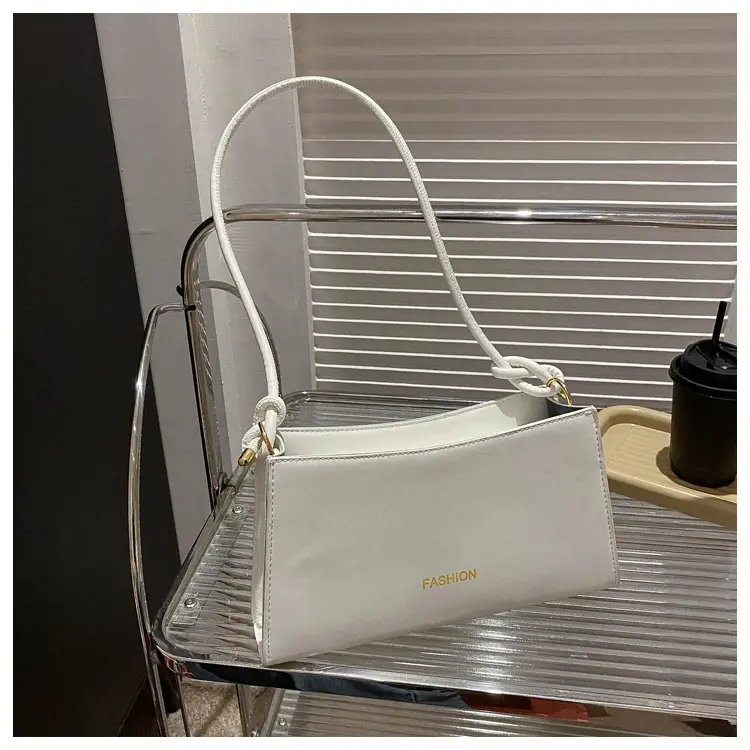 Beige Faux Leather Shoulder Bag for Women — feature 19