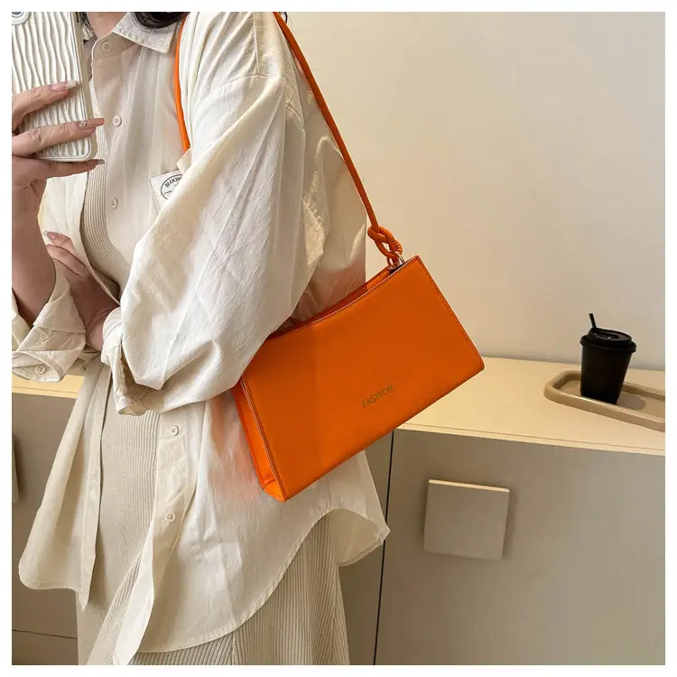 Beige Faux Leather Shoulder Bag for Women — feature 21