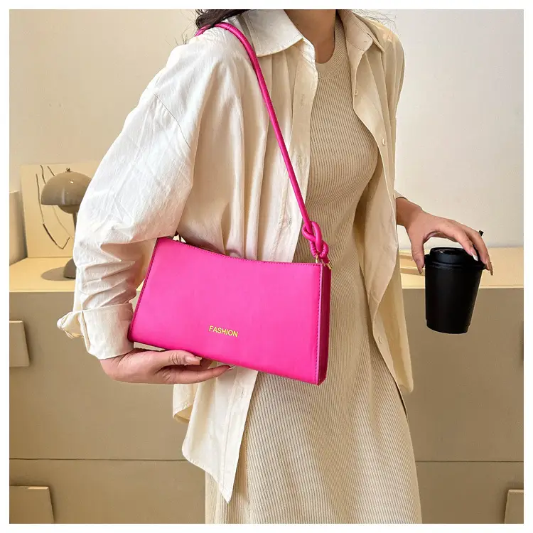Beige Faux Leather Shoulder Bag for Women — feature 22