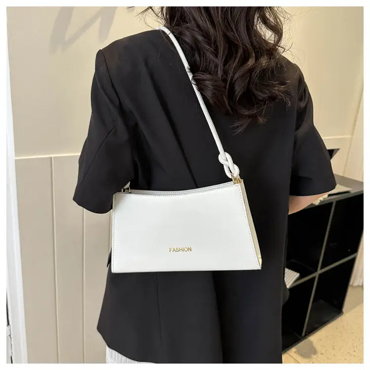 Beige Faux Leather Shoulder Bag for Women — feature 26