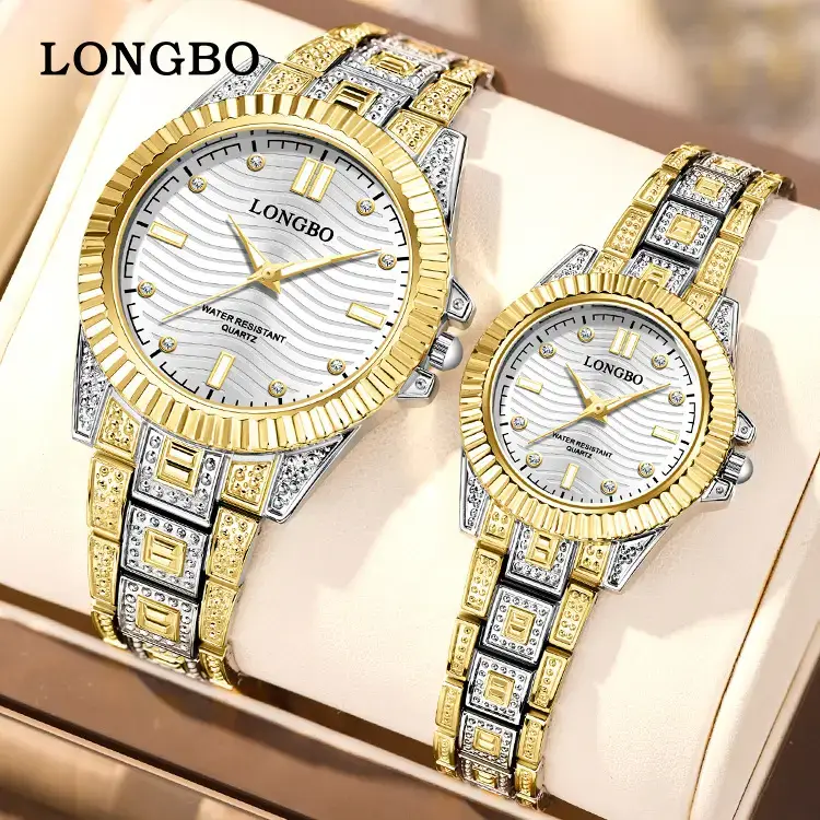 Longbo Gold Cross-border Couple Watches