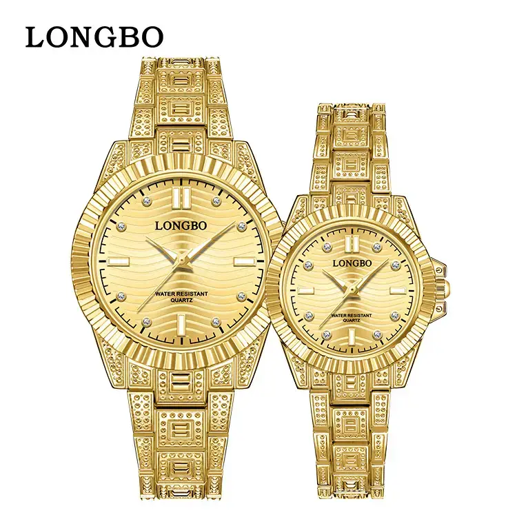 Longbo Gold Cross-border Couple Watches