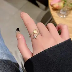 Light Luxury Zircon Love Rings for Women — feature 3