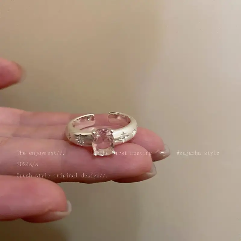 Light Luxury Zircon Love Rings for Women - Image 10
