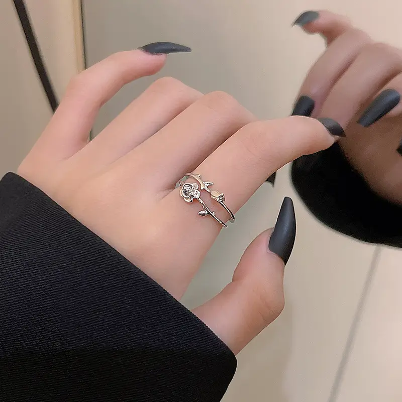 Light Luxury Zircon Love Rings for Women - Image 25