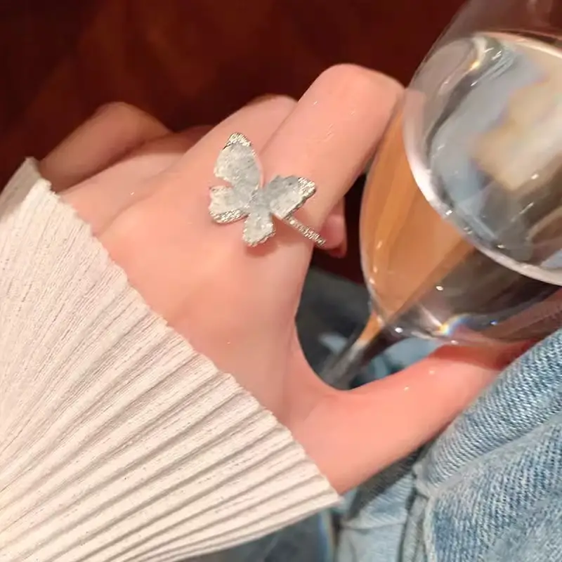 Light Luxury Zircon Love Rings for Women - Image 4