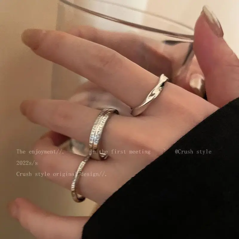 Light Luxury Zircon Love Rings for Women - Image 5
