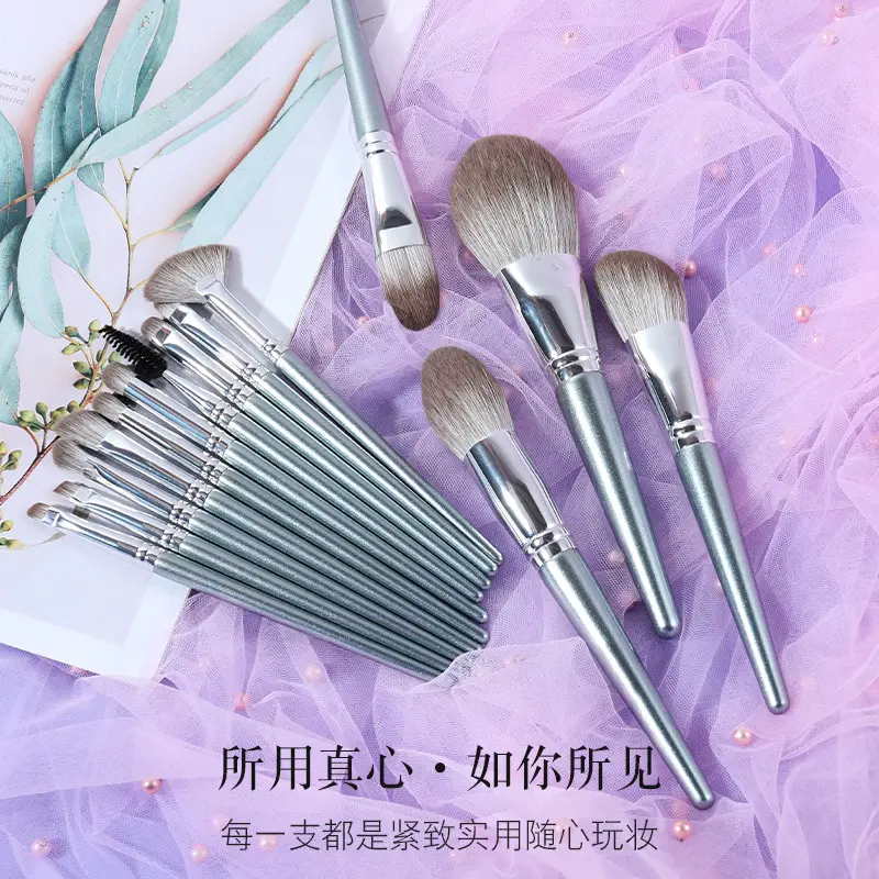 14-Piece Makeup Brush Set for Blending Powder Foundation Eyeshadow - Image 6