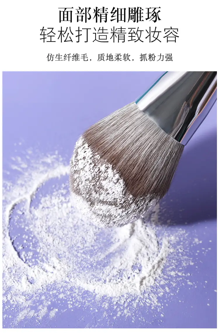 14-Piece Makeup Brush Set for Blending Powder Foundation Eyeshadow — feature 12