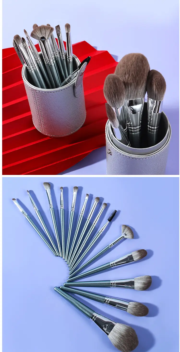 14-Piece Makeup Brush Set for Blending Powder Foundation Eyeshadow — feature 18