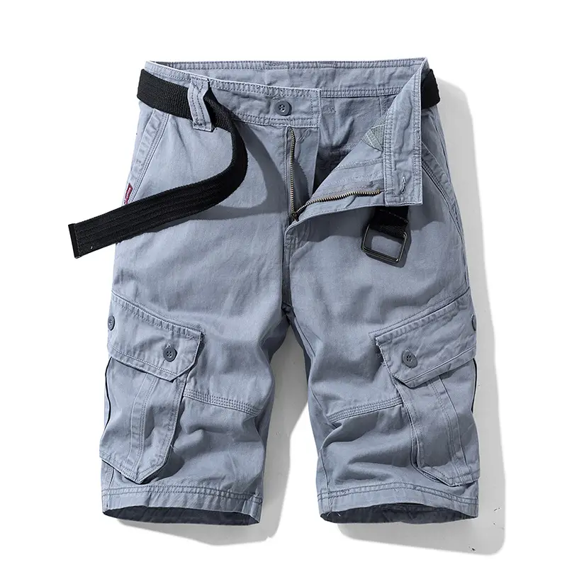 Men's Green Cargo Shorts Multi-Pocket Cross Border Tactical Pants - Image 3