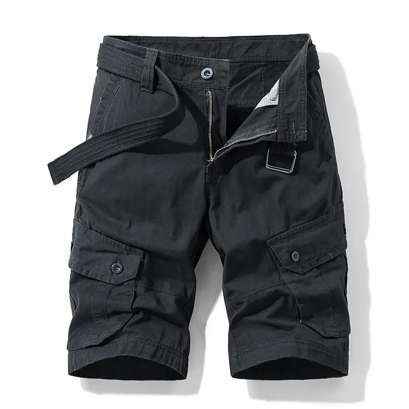 Men's Green Cargo Shorts Multi-Pocket Cross Border Tactical Pants - Image 4