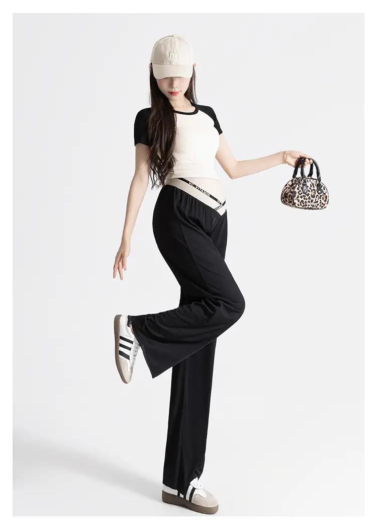 Pregnant Women's Wide Leg Pants Summer Slimming Casual Loose — feature 32