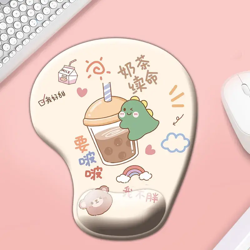 Cute Cat Cartoon Silicone Mouse Pad Non-Slip Office - Image 10