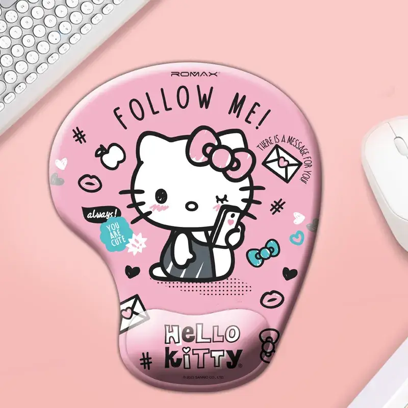 Cute Cat Cartoon Silicone Mouse Pad Non-Slip Office - Image 12