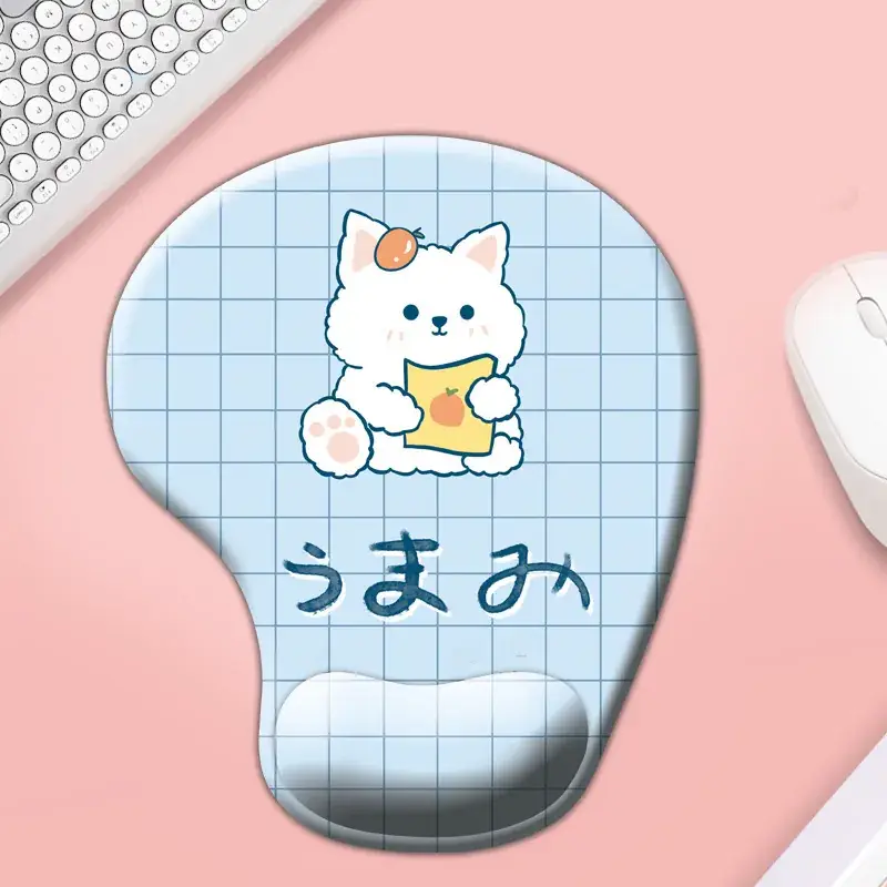 Cute Cat Cartoon Silicone Mouse Pad Non-Slip Office - Image 4