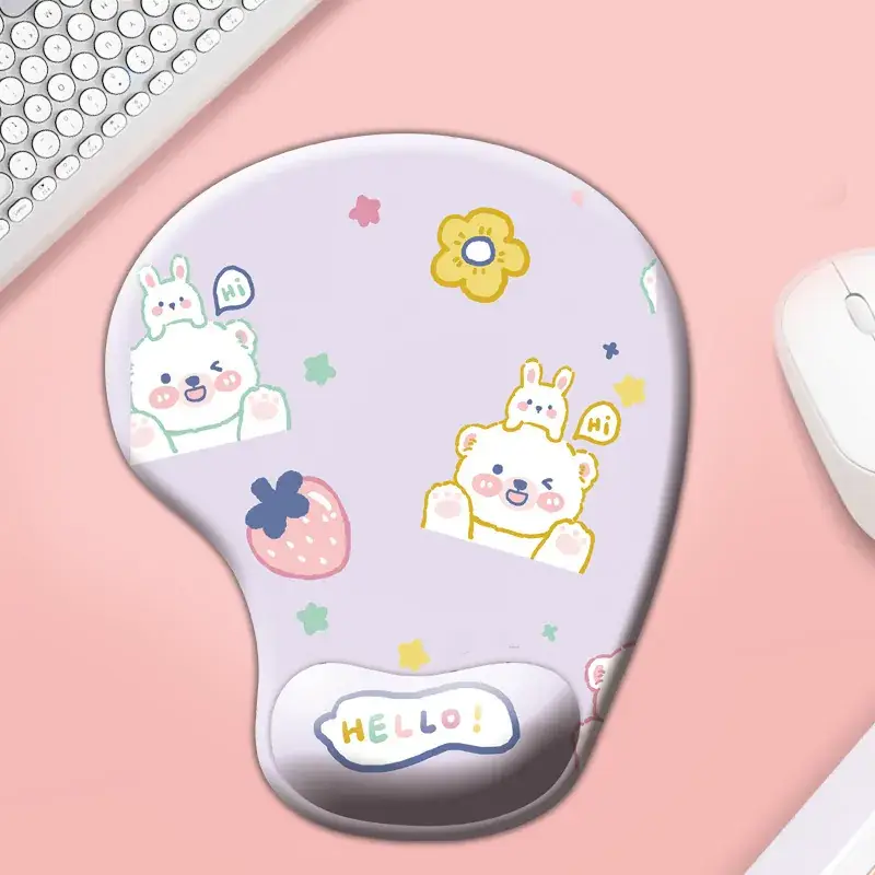 Cute Cat Cartoon Silicone Mouse Pad Non-Slip Office - Image 5
