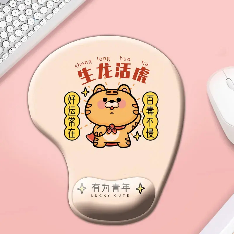 Cute Cat Cartoon Silicone Mouse Pad Non-Slip Office - Image 8