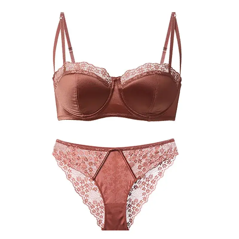 French Small Breasted Lace Underwear Set Women