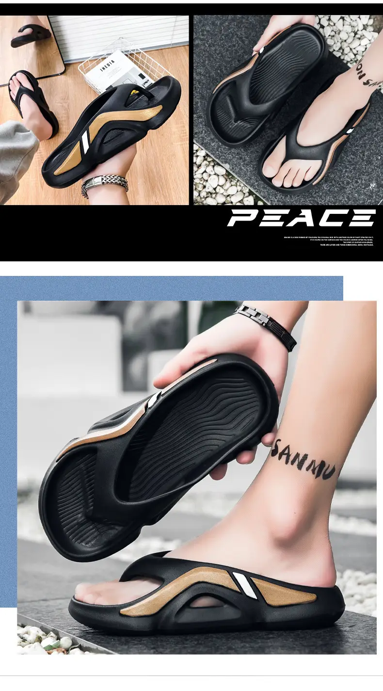 2023 Summer new slippers men's outro fashion casual men's flip-flops wholesale beach flip-flops — feature 8