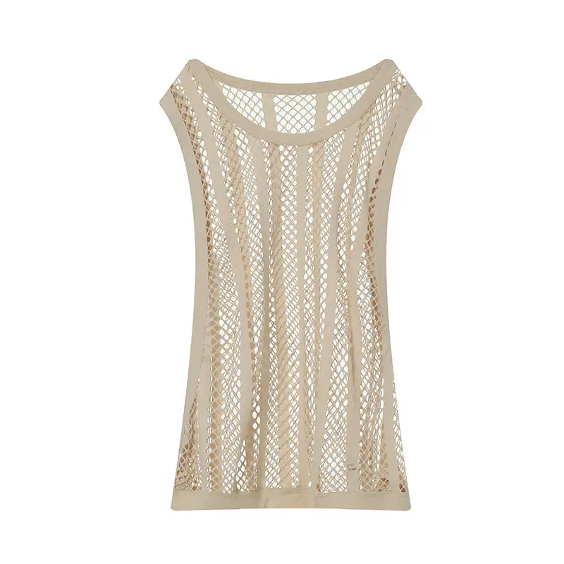 2025 Mesh Slit Vest for Men Youth Sexy Solid Color - Image 3