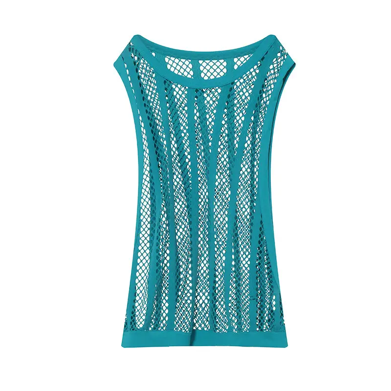 2025 Mesh Slit Vest for Men Youth Sexy Solid Color - Image 5