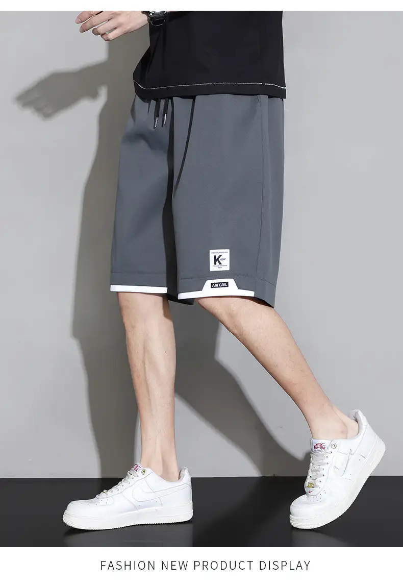 Men Ice Silk Shorts Summer 2025 Loose Casual Sports Pants — feature 15