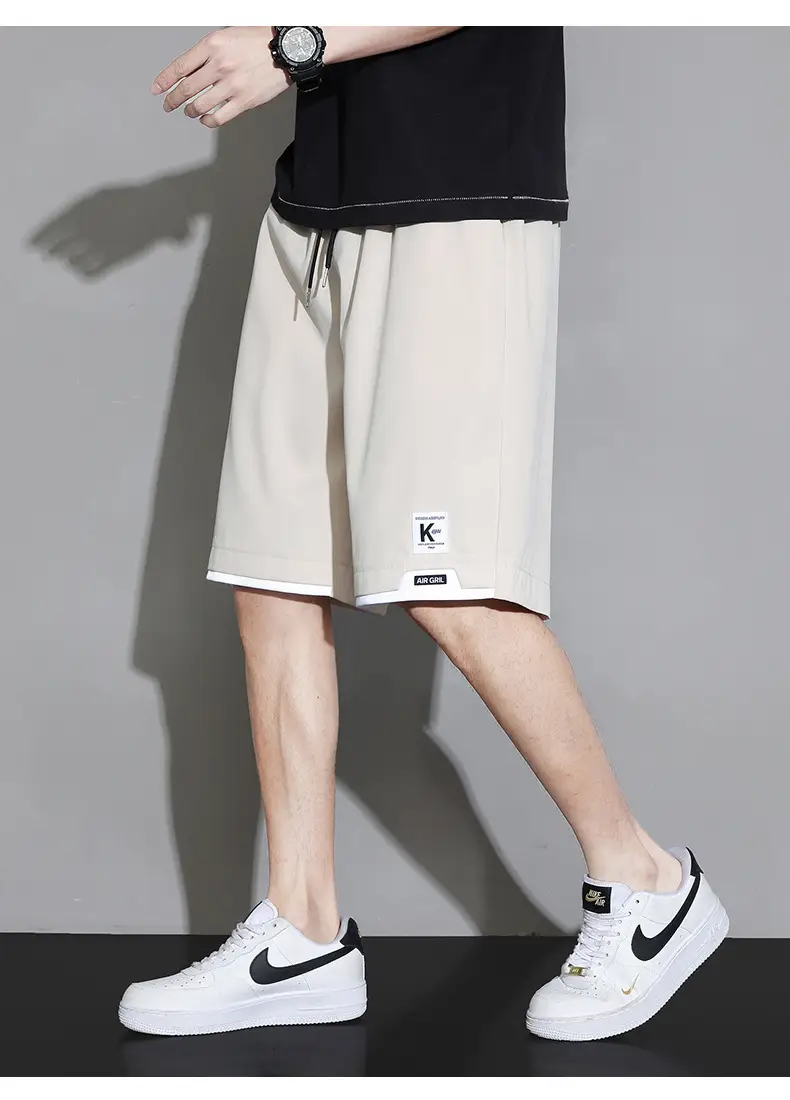 Men Ice Silk Shorts Summer 2025 Loose Casual Sports Pants — feature 19