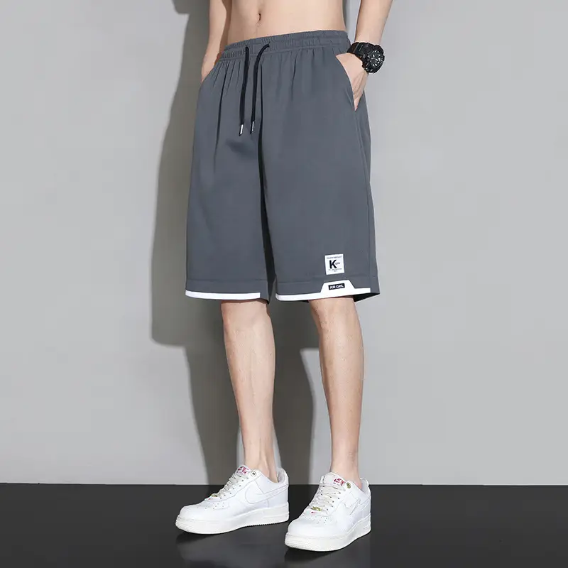 Men Ice Silk Shorts Summer 2025 Loose Casual Sports Pants