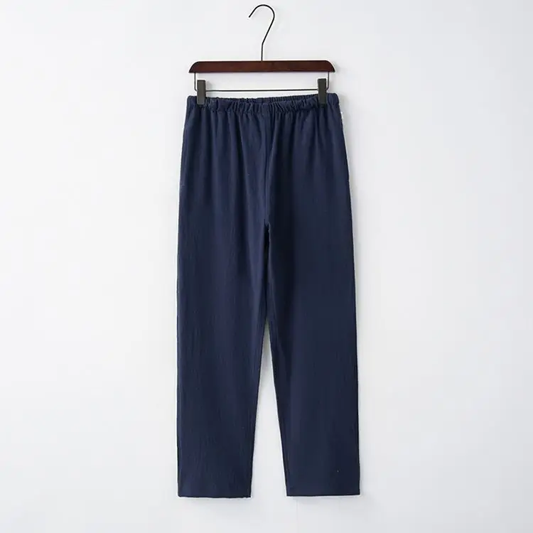 White Tang Suit for Men Loose Cotton Linen Long Sleeve Trousers — feature 22