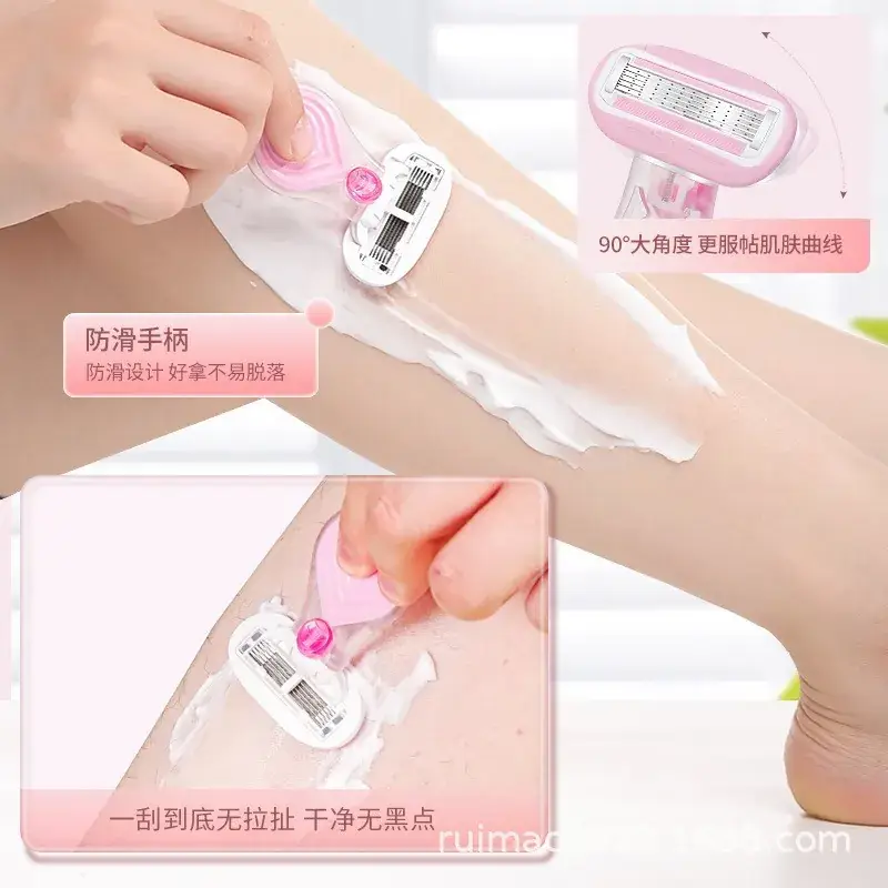Women's 5-Layer Manual Hair Scraper Pink