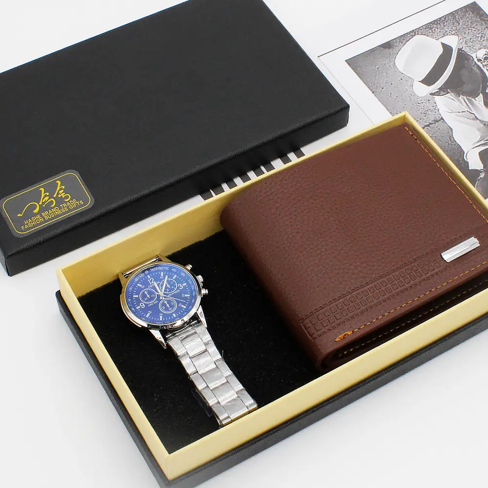 New Men's Business Watch with Wallet Set - Image 3