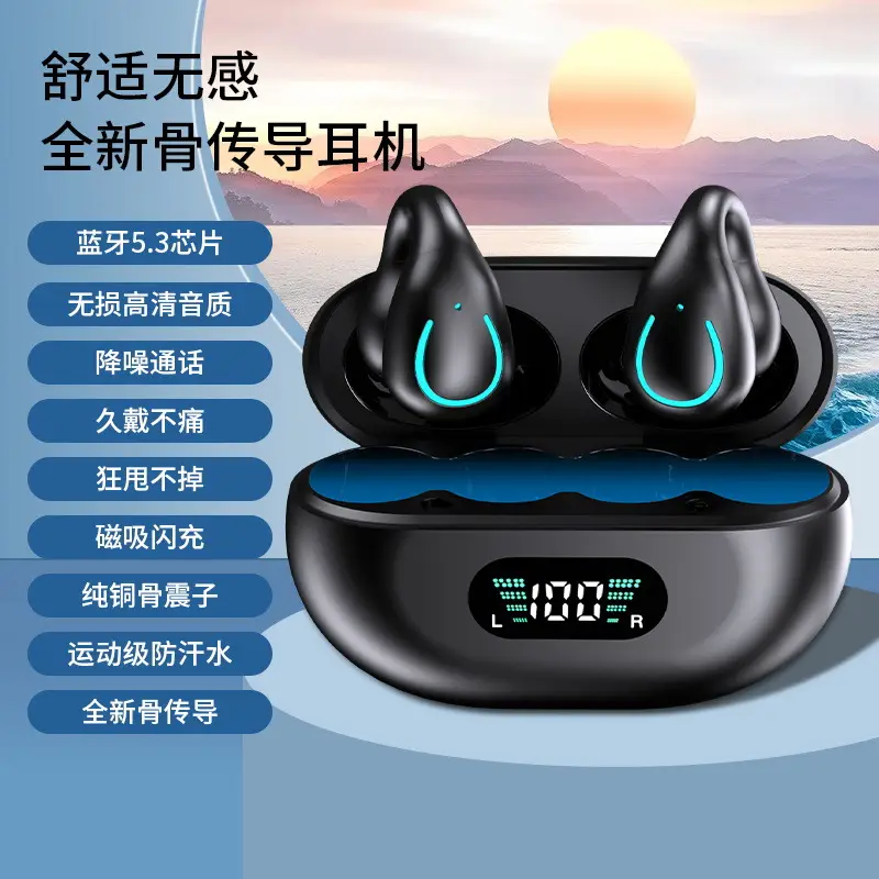 Wireless Bone Conduction Earbuds with Charging Case
