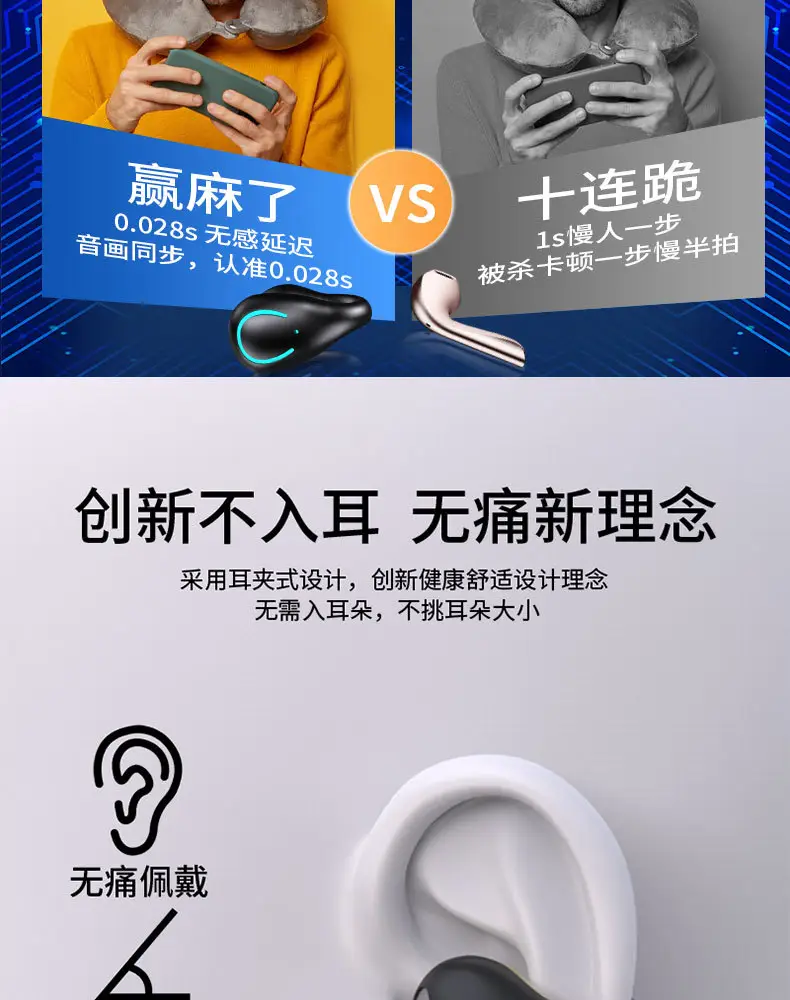 Wireless Bone Conduction Earbuds with Charging Case — feature 12