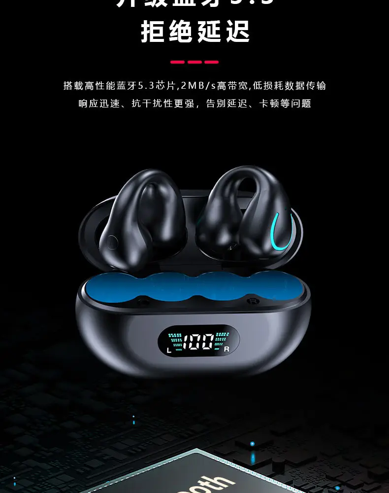 Wireless Bone Conduction Earbuds with Charging Case — feature 6