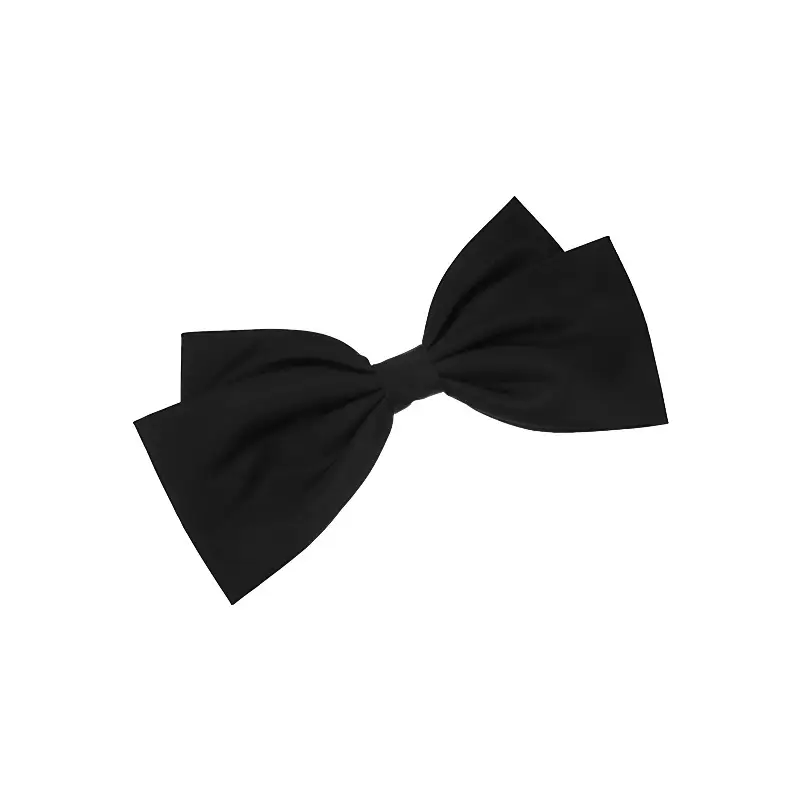 Black 3D Bow Hairpin for Women's Back of Head - Image 6