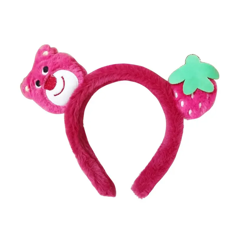 Pink Bear Hairband with Face Wash & Mobile Holder - Image 6
