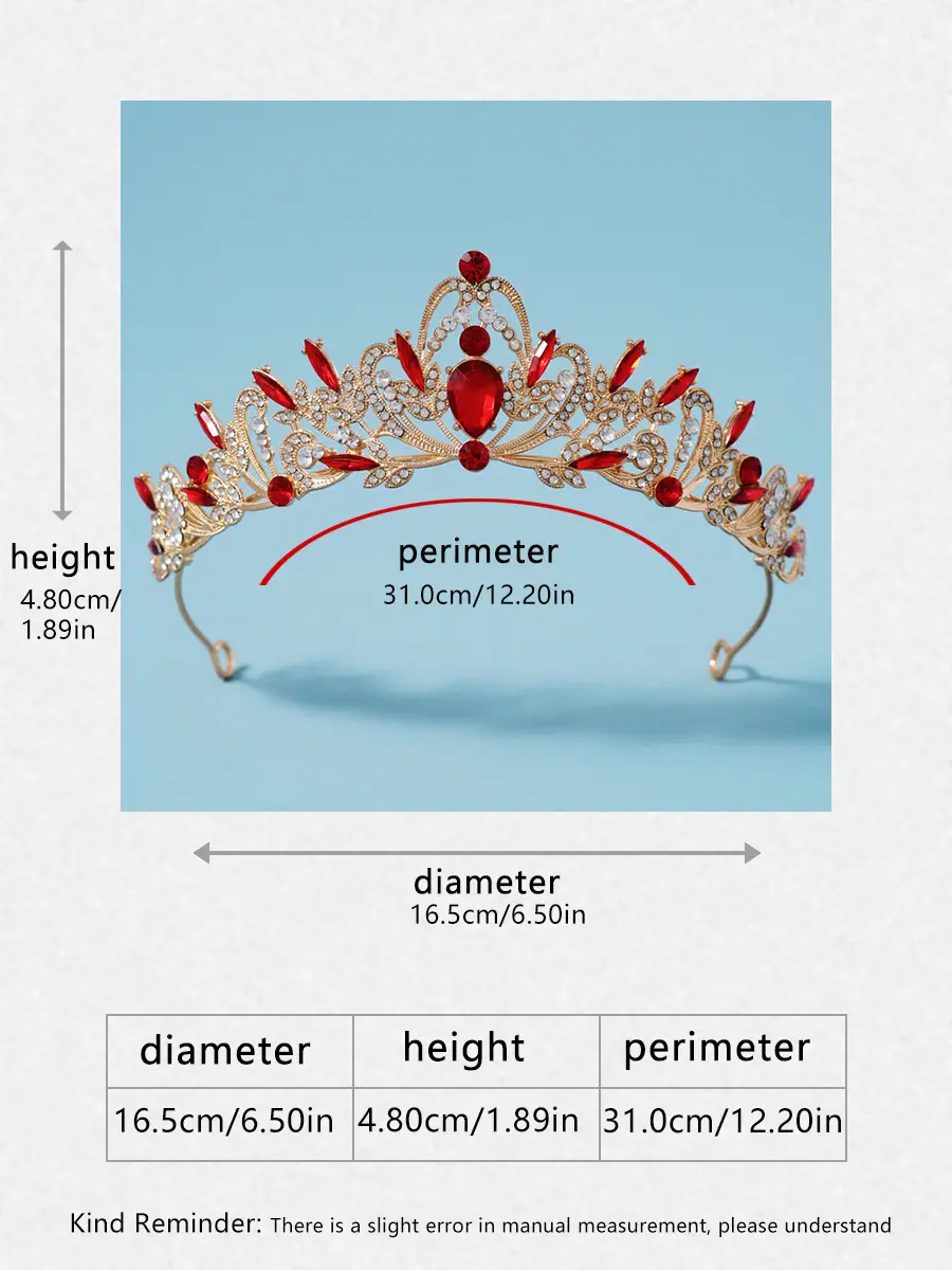 Baroque Crown Headdress for Princess 18Yr Wedding — feature 4